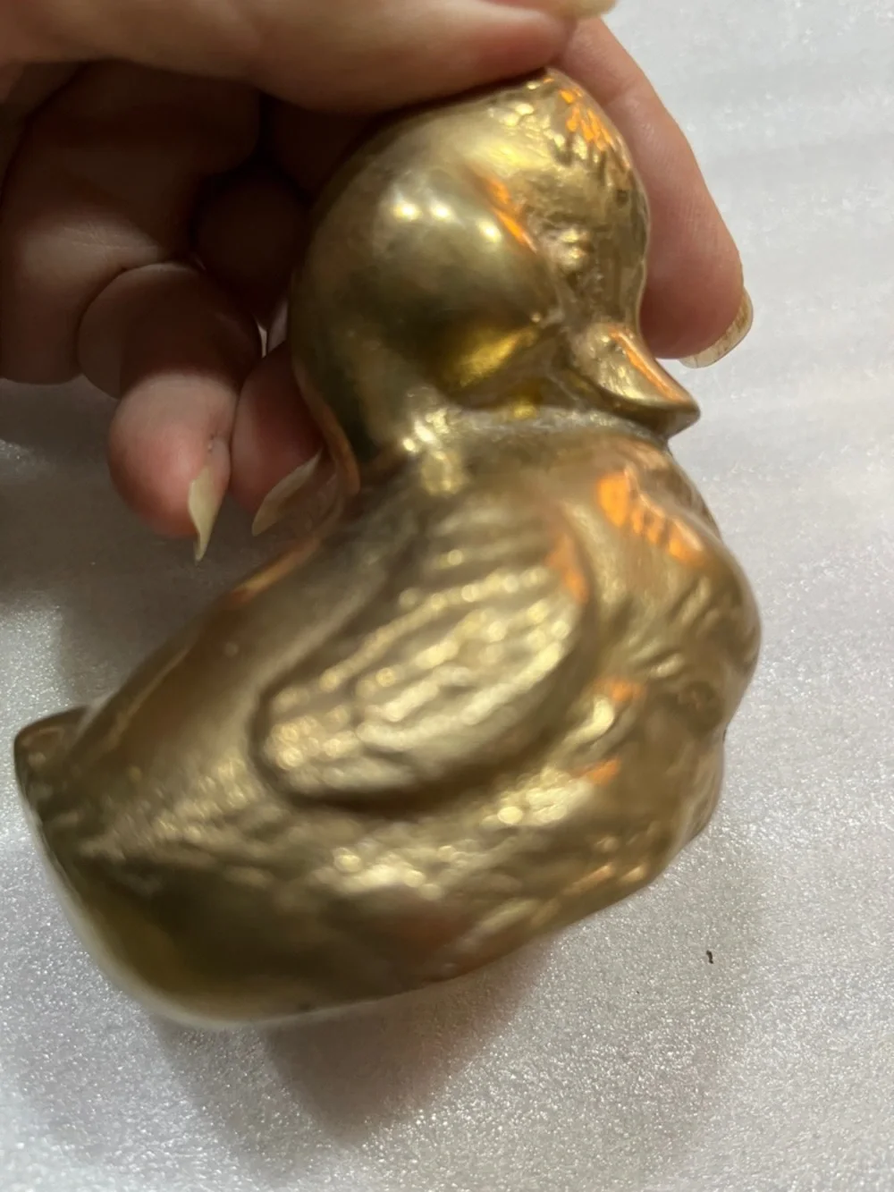 Brass Duck Figurine - Picture 6 of 8